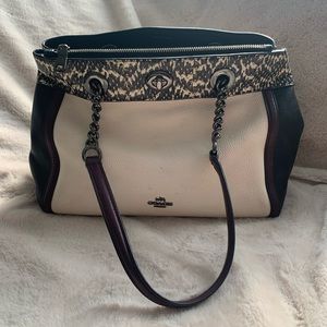 Stunning Coach Black & White Purse